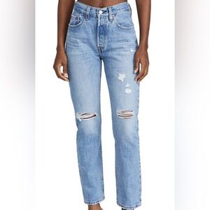 Levi’s Premium 501 High Waisted Straight Leg Jeans